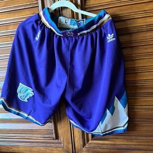 Purple Throwback Utah Jazz Shorts